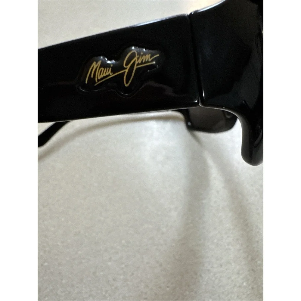 MAUI JIM PALMS MJ 111-02 GLOSS BLACK NEUTRAL GREY POLARIZED SUNGLASSES